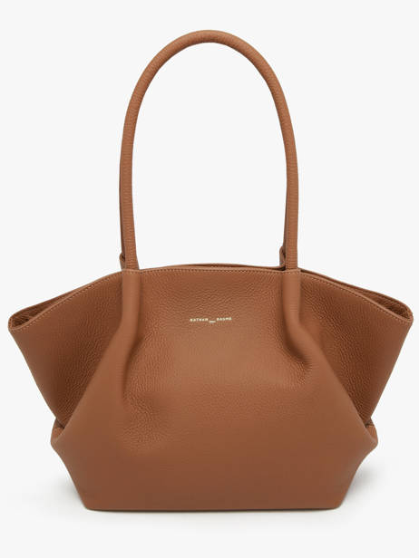 Schoudertas Galatée Leder Nathan baume Bruin nymphea 3 ander zicht 5